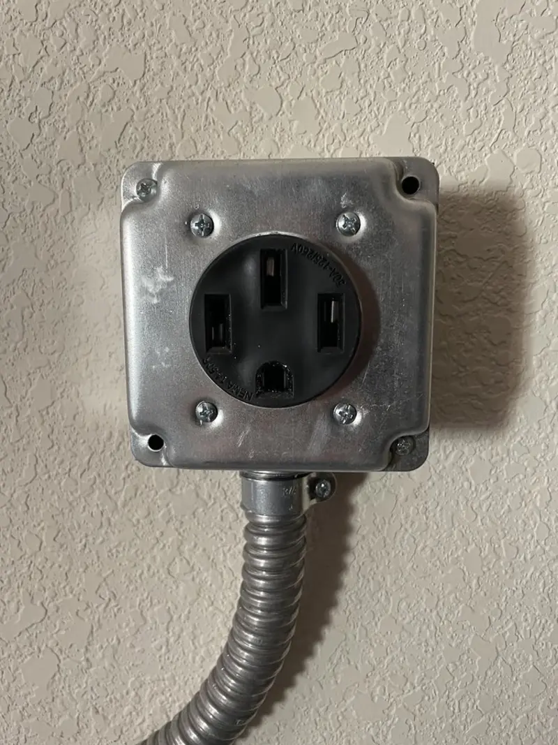 NEMA 14-50 outlet installed for Smart Home Electrical in Bremen